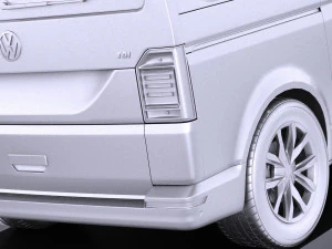 Volkswagen Transporter Multivan T6 2016 vray 3D Model