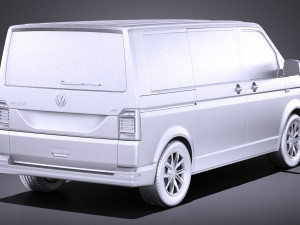 Volkswagen Transporter Multivan T6 2016 vray Model 3D
