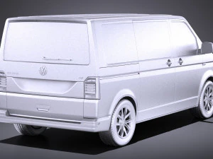 Volkswagen Transporter Multivan T6 2016 vray 3D Model