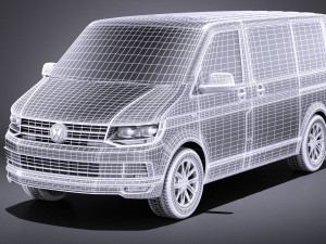 Volkswagen Transporter Multivan T6 2016 vray Model 3D