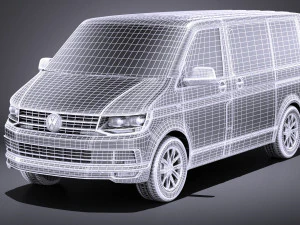 Volkswagen Transporter Multivan T6 2016 vray 3D Model