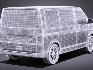 Volkswagen Transporter Multivan T6 2016 vray Model 3D