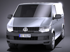 Volkswagen Transporter Panel Van T6 2016 vray 3D Modell