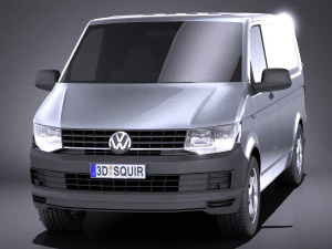 Volkswagen Transporter Panel Van T6 2016 vray 3D Model