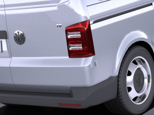 Volkswagen Transporter Panel Van T6 2016 vray 3D Modell
