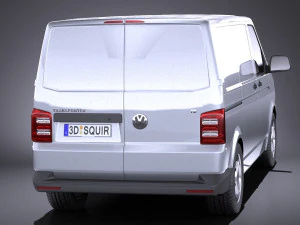 Volkswagen Transporter Panel Van T6 2016 vray 3D Model