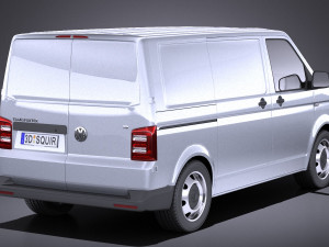 Volkswagen Transporter Panel Van T6 2016 vray 3D Modell