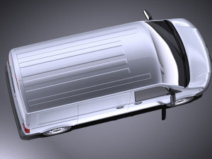 Volkswagen Transporter Panel Van T6 2016 vray 3D Modell
