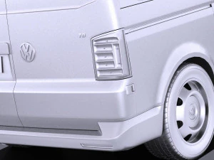 Volkswagen Transporter Panel Van T6 2016 vray 3D Model