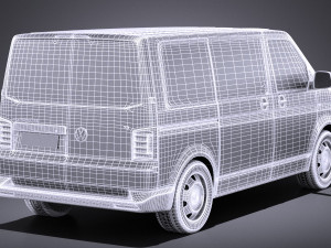 Volkswagen Transporter Panel Van T6 2016 vray 3D Modell