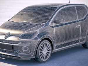 Volkswagen Up 3-door 2018 3D-Modell