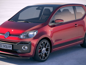 Volkswagen Up GTI 3-door 2018 3Dモデル