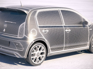 Volkswagen Up GTI 5-door 2018 Modello 3D