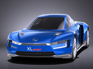 Volkswagen XL Sport 2015 vray 3D Модель