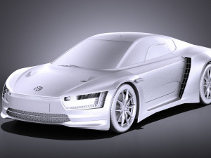 Volkswagen XL Sport 2015 vray 3D Модель