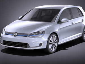Volkswagen E-Golf 2016 vray Modèle 3D