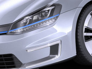 Volkswagen E-Golf 2016 vray Model 3D