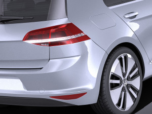 Volkswagen E-Golf 2016 vray Model 3D