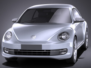 Volkswagen Ibeetle 2015 vray Model 3D