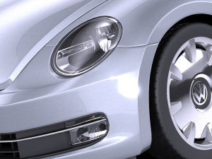 Volkswagen Ibeetle 2015 vray Model 3D