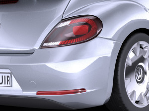 Volkswagen Ibeetle 2015 vray Model 3D