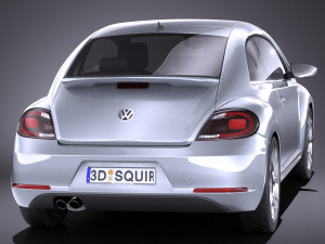 Volkswagen Ibeetle 2015 vray Model 3D