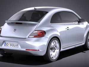 Volkswagen Ibeetle 2015 vray Model 3D