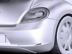 Volkswagen Ibeetle 2015 vray Model 3D
