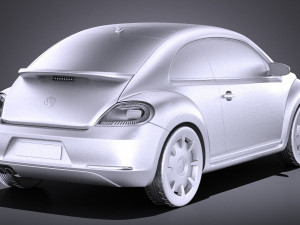 Volkswagen Ibeetle 2015 vray Model 3D