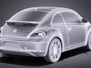 Volkswagen Ibeetle 2015 vray Model 3D