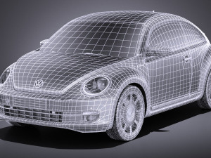 Volkswagen Ibeetle 2015 vray Model 3D