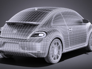 Volkswagen Ibeetle 2015 vray Model 3D