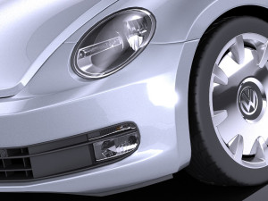 Volkswagen Ibeetle Convertible 2015 vray Modello 3D