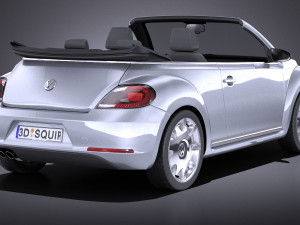 Volkswagen Ibeetle Convertible 2015 vray Modello 3D