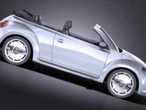 Volkswagen Ibeetle Convertible 2015 vray Modello 3D