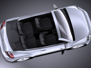 Volkswagen Ibeetle Convertible 2015 vray Modello 3D