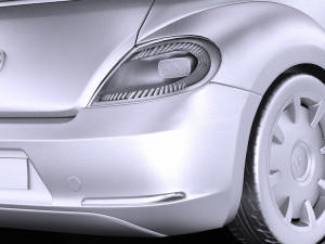 Volkswagen Ibeetle Convertible 2015 vray Modello 3D