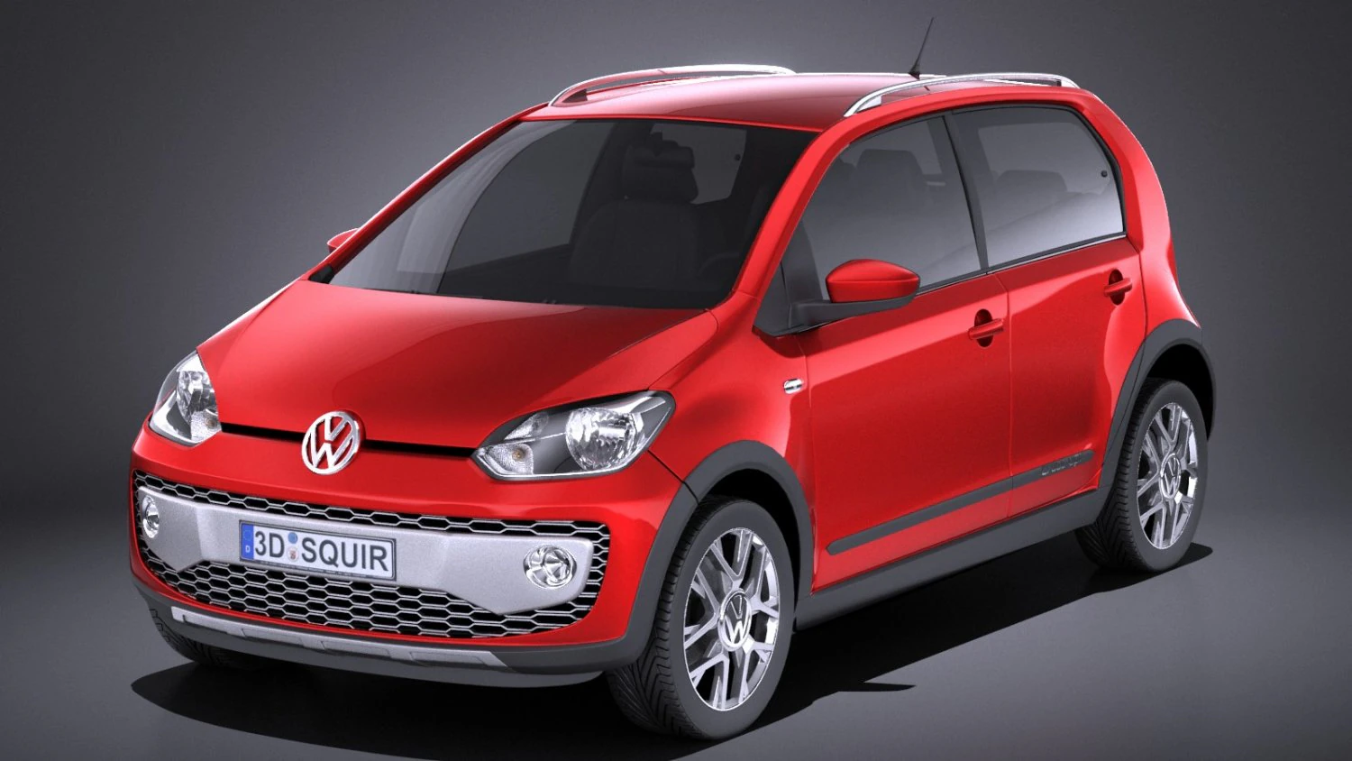 Volkswagen Cross Up 2016 vray 3D Model .c4d .max .obj .3ds .fbx .stl .blend