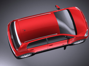 Volkswagen Cross Up 2016 vray 3D Модель