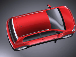 Volkswagen Cross Up 2016 vray 3D Model