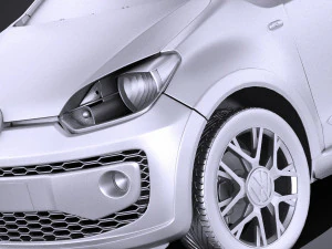 Volkswagen Cross Up 2016 vray 3D Model