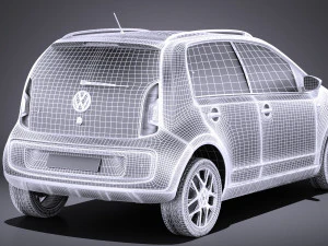 Volkswagen Cross Up 2016 vray 3D Model