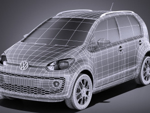 Volkswagen Cross Up 2016 vray 3D Модель