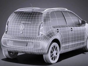 Volkswagen Cross Up 2016 vray 3D Model