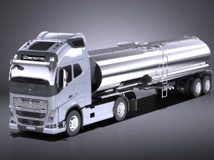 沃尔沃 FH16 Globtrotter 油轮 2013-2015 vray 3D 模型