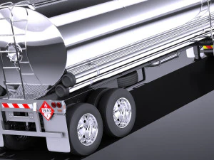 Volvo FH16 Globtrotter Tanker 2013-2015 vray 3D Model