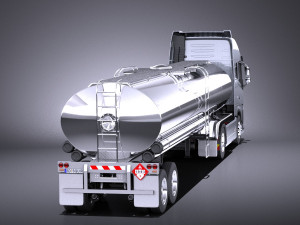 Volvo FH16 Globtrotter Tanker 2013-2015 vray Modello 3D