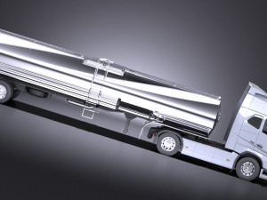 Volvo FH16 Globtrotter Tanker 2013-2015 vray Modello 3D