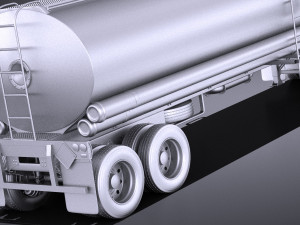 Volvo FH16 Globtrotter Tanker 2013-2015 vray Modello 3D
