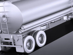 Volvo FH16 Globtrotter Tanker 2013-2015 vray 3D Model